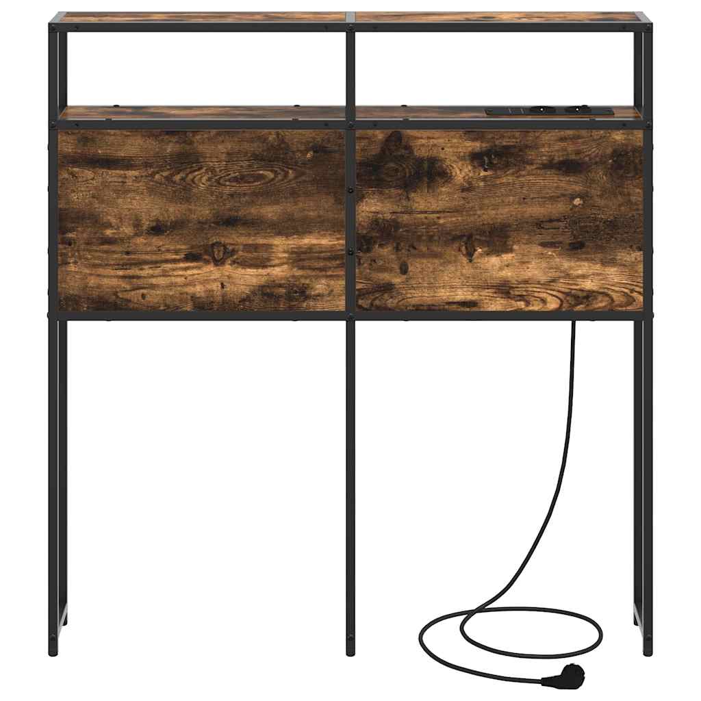 vidaXL Κεφαλάρι Αποθήκης Καπνιστή δρυς 80 cm Επεξεργασμένο ξύλο