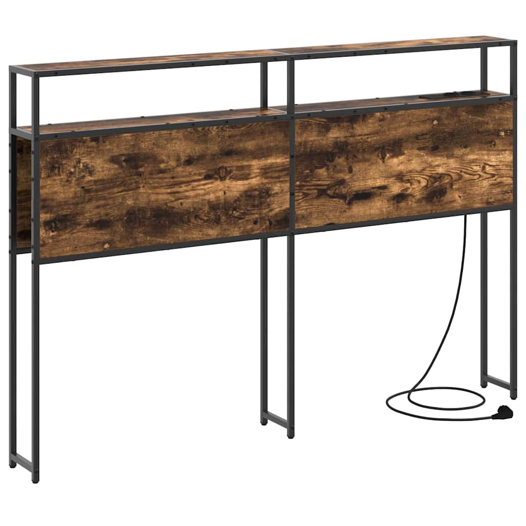 vidaXL Κεφαλάρι Αποθήκης Καπνιστή δρυς 120 cm Επεξεργασμένο ξύλο