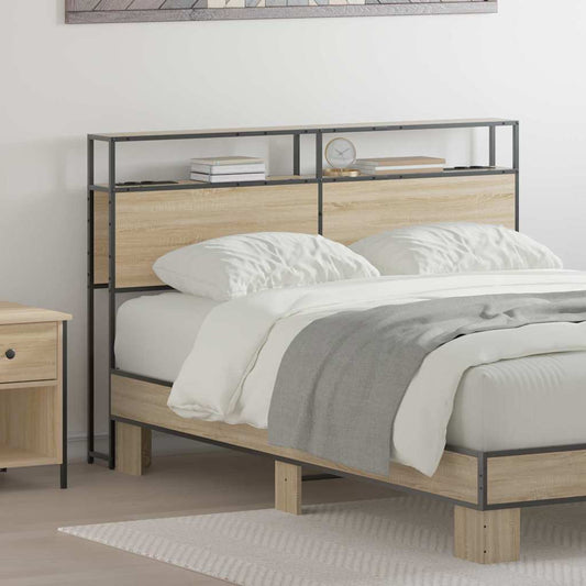 vidaXL Κεφαλάρι Αποθήκης με ράφι Sonoma Δρυς 150 cm Επεξεργασμένο ξύλο