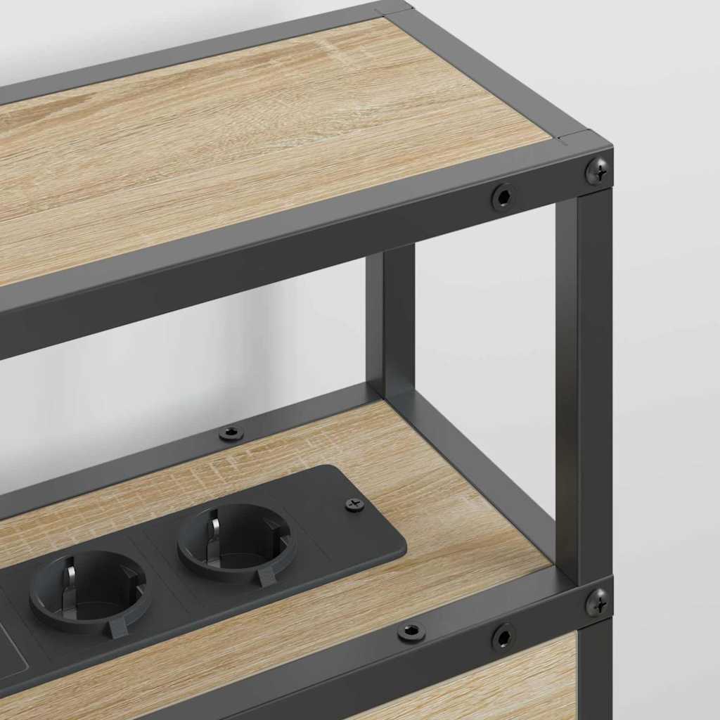 vidaXL Κεφαλάρι Αποθήκης με ράφι Sonoma Δρυς 160 cm Επεξεργασμένο ξύλο