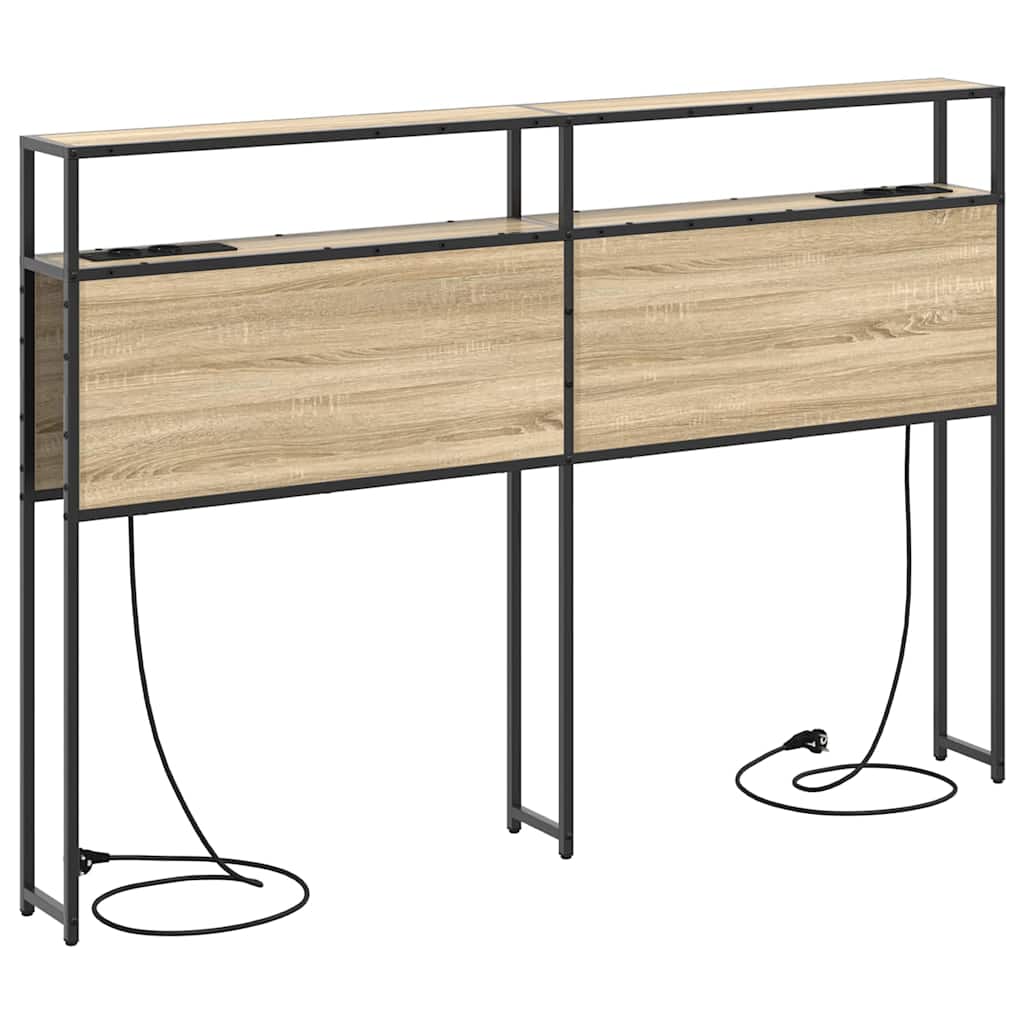 vidaXL Κεφαλάρι Αποθήκης με ράφι Sonoma Δρυς 160 cm Επεξεργασμένο ξύλο