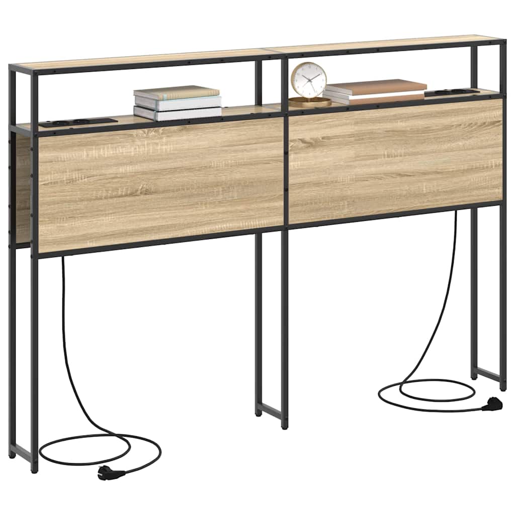 vidaXL Κεφαλάρι Αποθήκης με ράφι Sonoma Δρυς 160 cm Επεξεργασμένο ξύλο