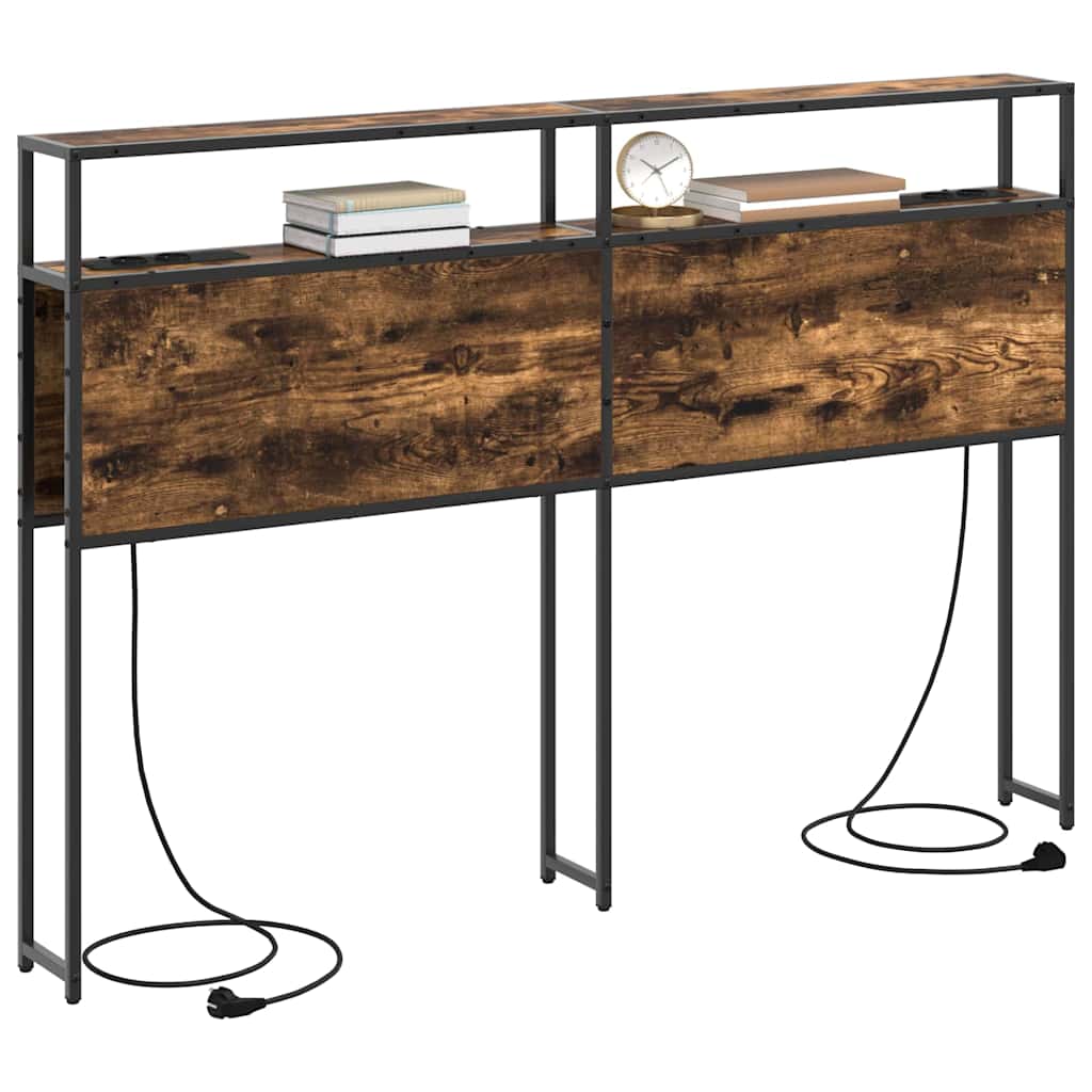 vidaXL Κεφαλάρι Αποθήκης Καπνιστή δρυς 160 cm Επεξεργασμένο ξύλο