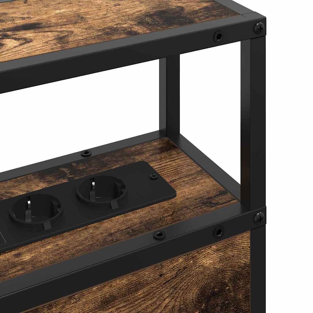 vidaXL Κεφαλάρι Αποθήκης Καπνιστή δρυς 200 cm Επεξεργασμένο ξύλο