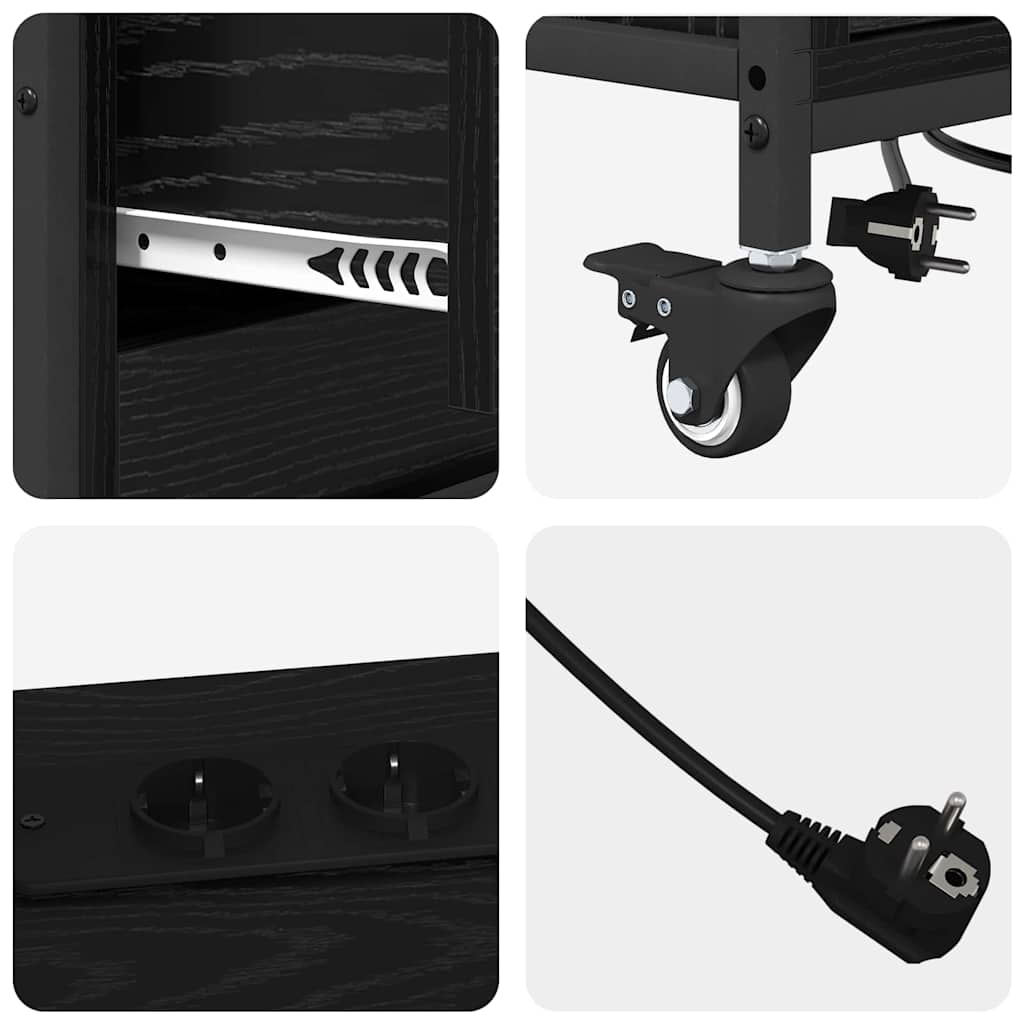 vidaXL Ντουλάπα με Σταθμό Φόρτισης 76 x 41 x 72 cm Επεξεργασμένο Ξύλο