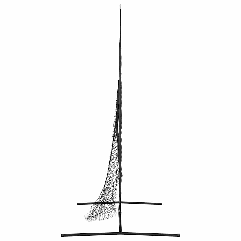 vidaXL Μπέιζμπολ & Σόφτμπολ Μαύρο 250 x 106 x 209 εκ. Πολυεστέρας