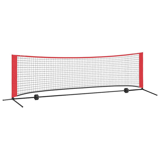 vidaXL Δίχτυ Τένις Μαύρο και κόκκινο 301 x 90.5 x 87 εκ. Πολυεστέρας