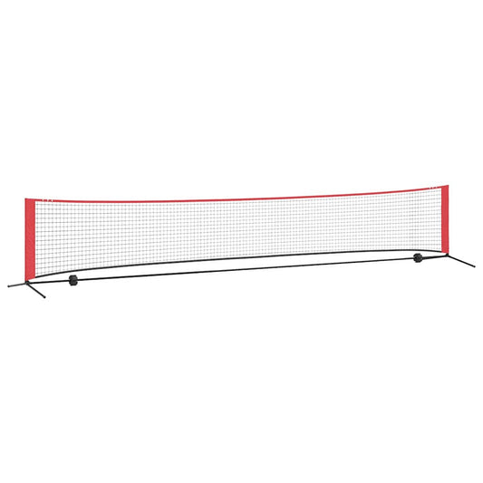 vidaXL Δίχτυ Τένις Μαύρο και κόκκινο 494.5 x 90 x 87 εκ. Πολυεστέρας