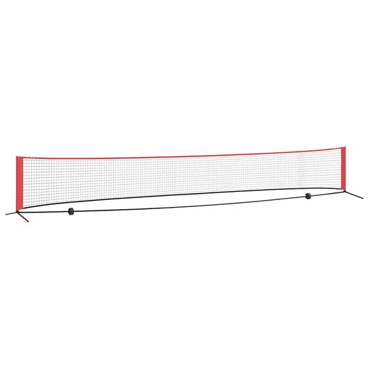 vidaXL Δίχτυ Τένις Μαύρο και κόκκινο 595 x 90.5 x 87 εκ. Πολυεστέρας