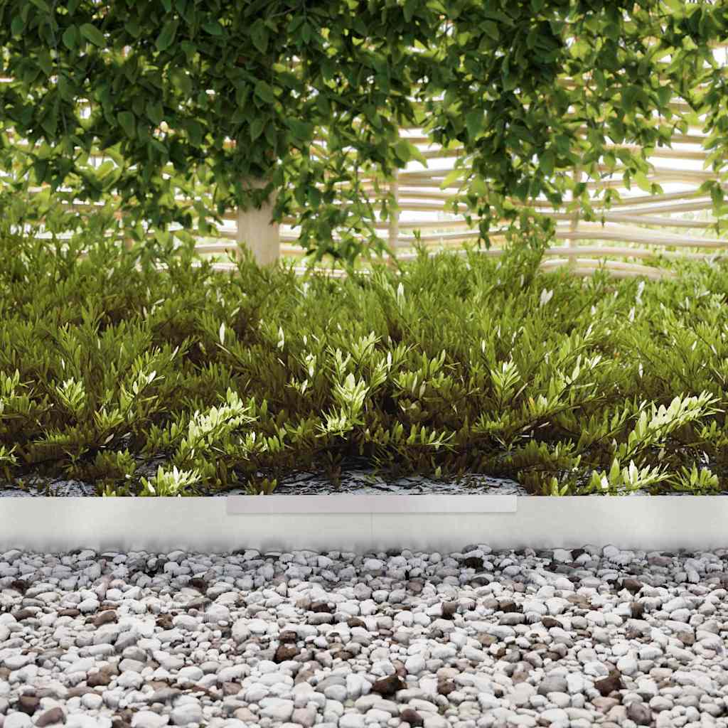 vidaXL Φράχτης Κήπου Ασημί 450 x 10 εκ Ανοξείδωτο ατσάλι