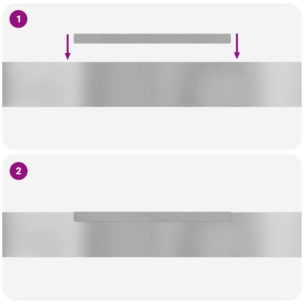 vidaXL Φράχτης Κήπου Ασημί 450 x 10 εκ Γαλβανισμένος χάλυβας