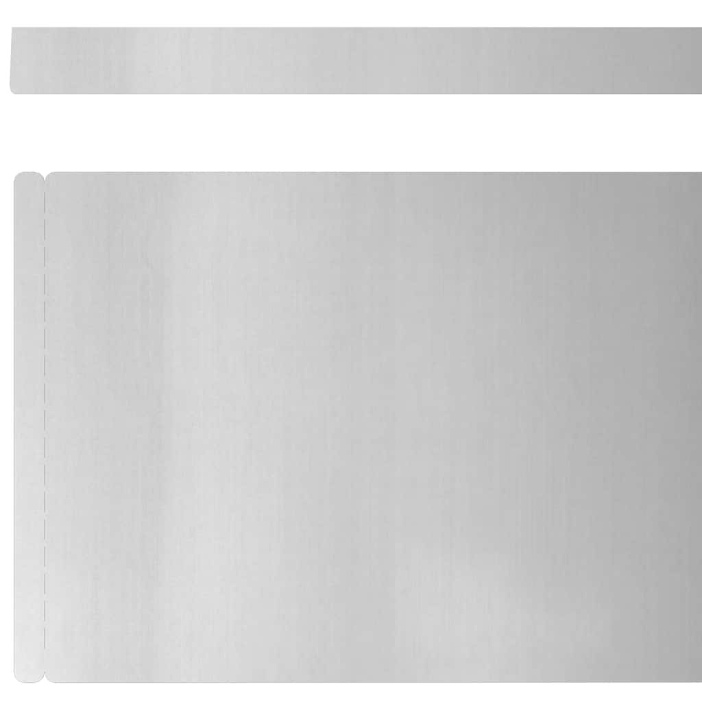 vidaXL Φράχτης Κήπου 4 pcs Ασημί 450 x 15 εκ Γαλβανισμένος χάλυβας