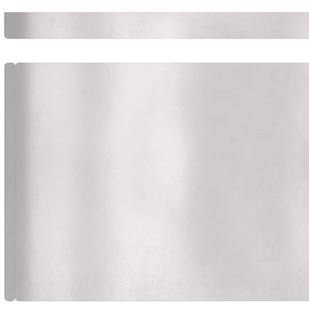 vidaXL Φράχτης Κήπου 4 pcs Ασημί 450 x 20 εκ Ανοξείδωτο ατσάλι