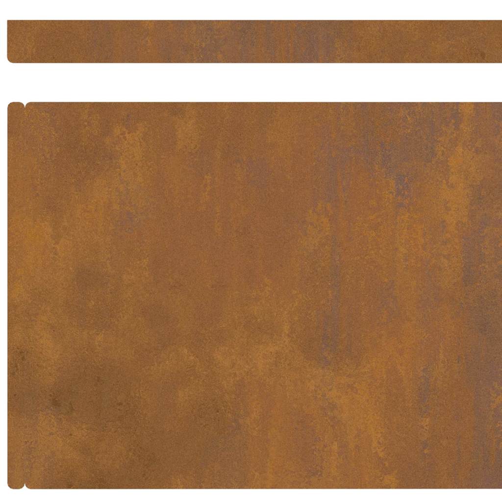 vidaXL Φράχτης Κήπου Σκ rusty 450 x 20 εκ Ατσάλι σκληρυθέν στον αέρα