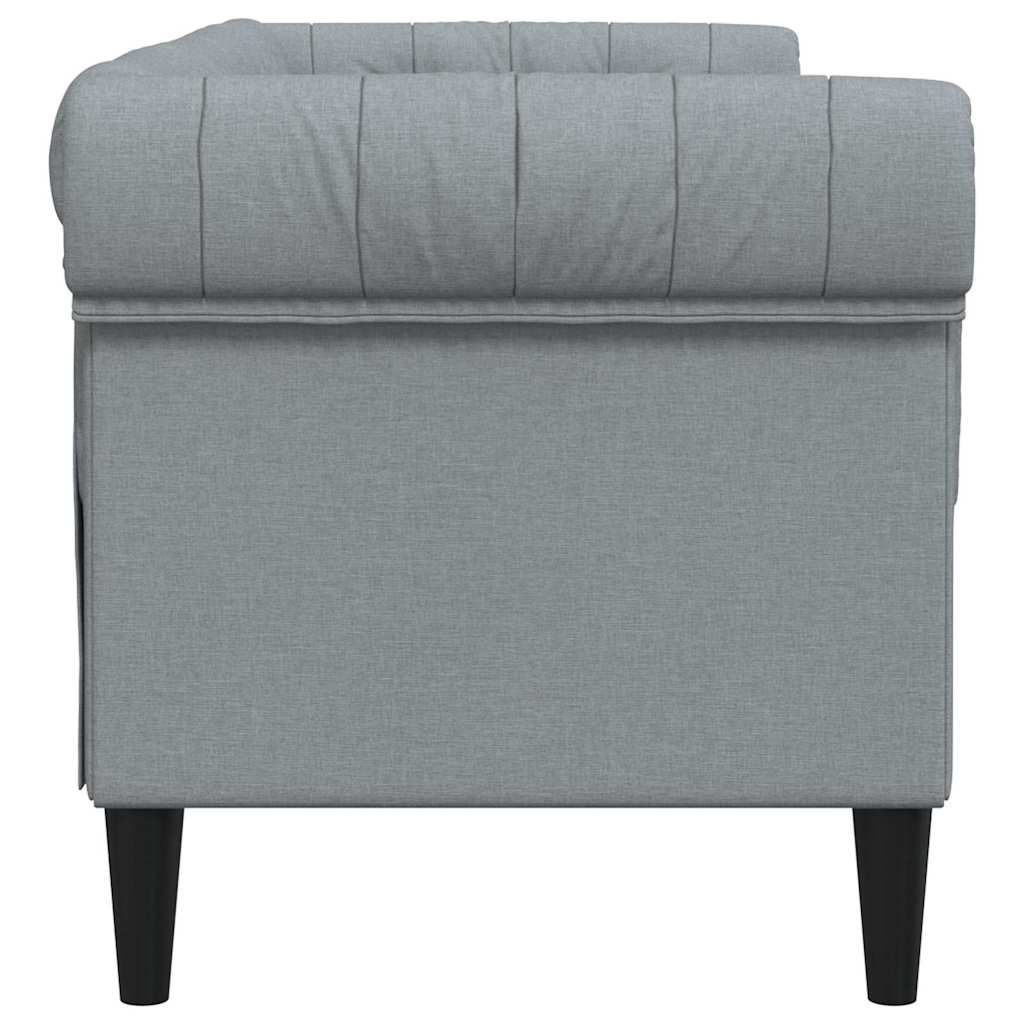 vidaXL Καναπές Ανοιχτό γκρι 182,5 x 74,5 x 74,5 εκατοστά Πολυεστέρας