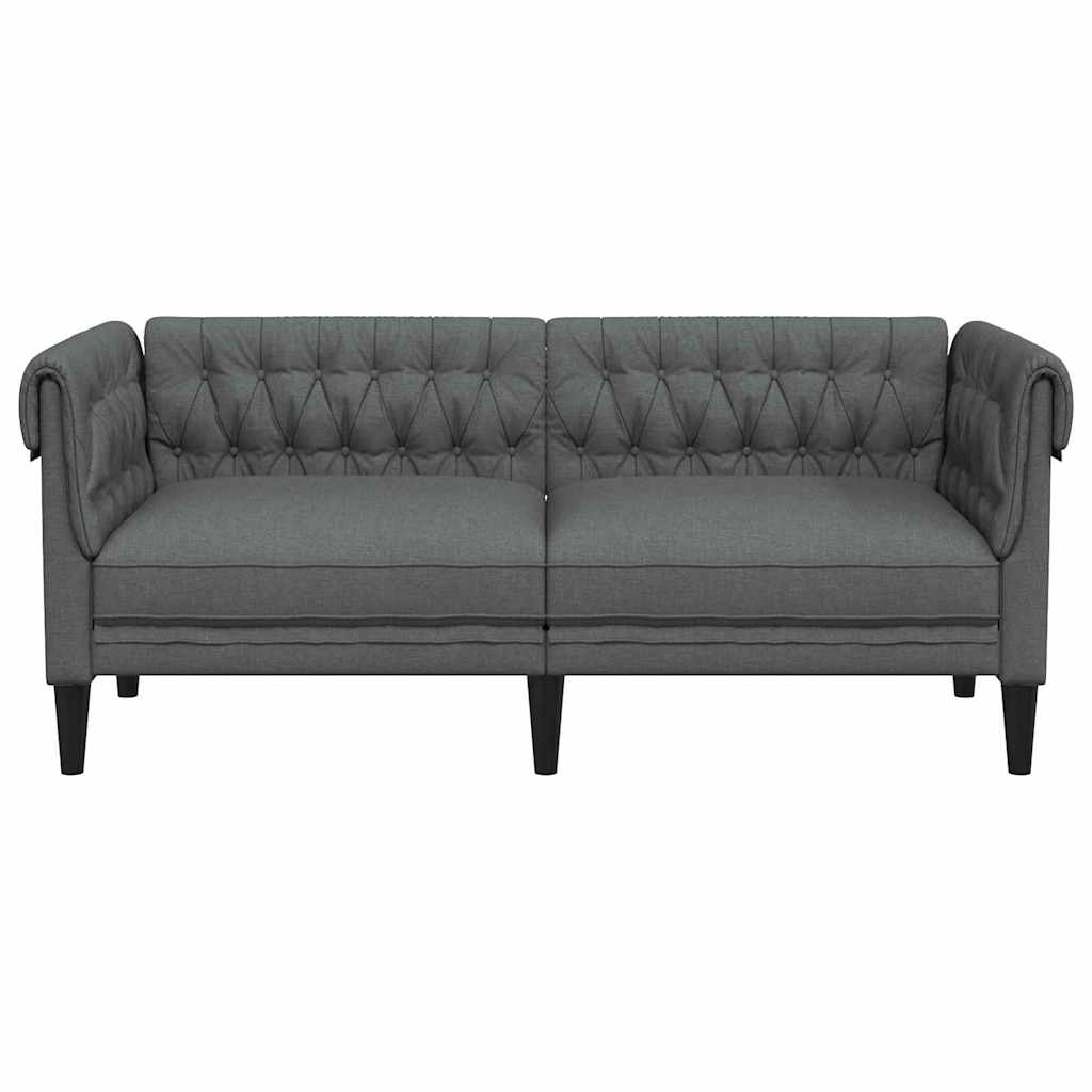 vidaXL Καναπές Σκούρο Γκρι 182,5 x 74,5 x 74,5 εκατοστά Πολυεστέρας