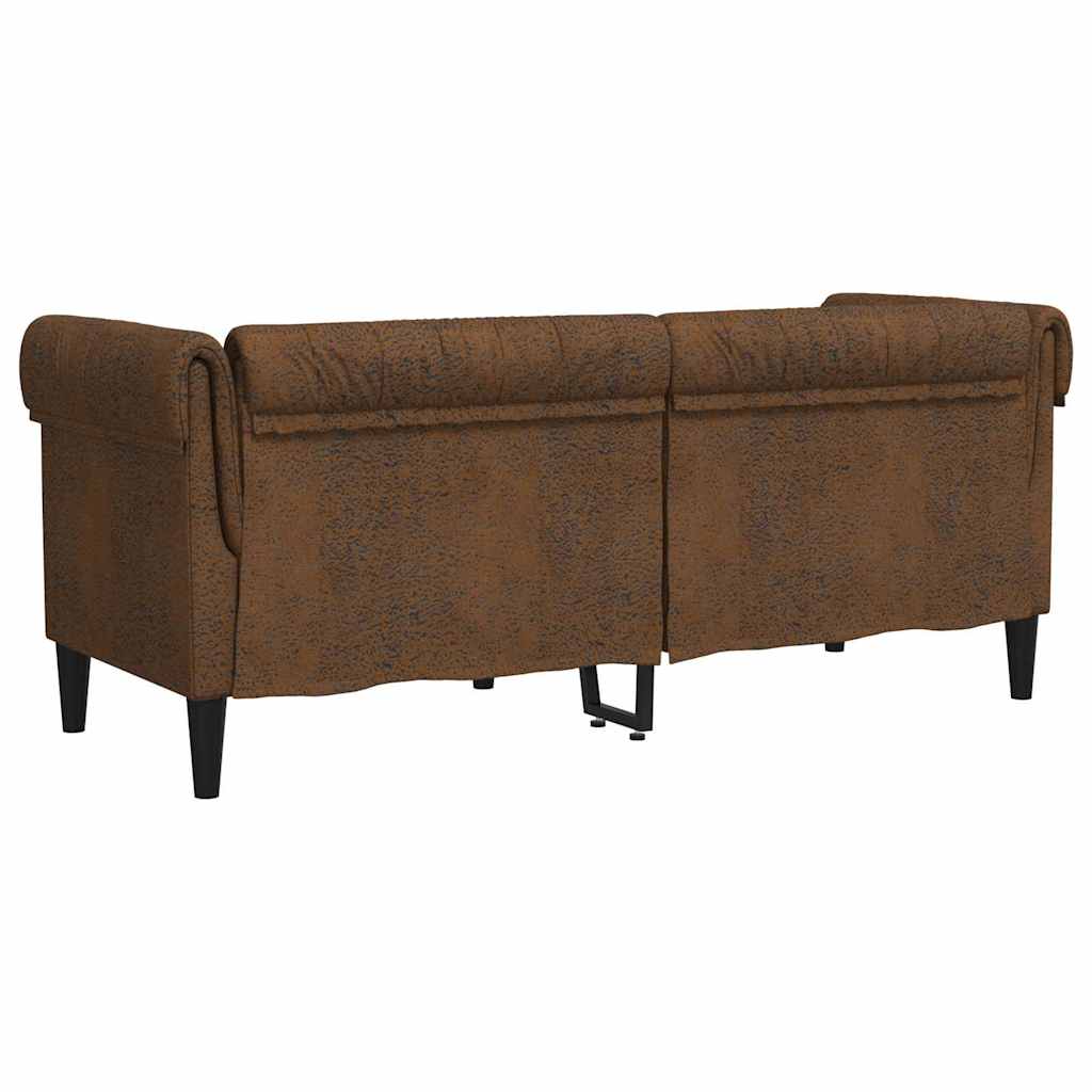 vidaXL Καναπές Καφέ 182,5 x 74,5 x 74,5 εκατοστά Πολυεστέρας