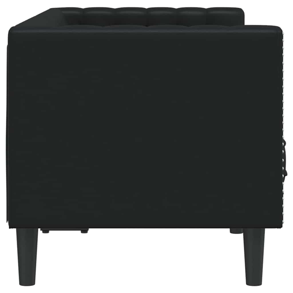 vidaXL Καναπές Μαύρο 174 x 74,5 x 70,5 εκ. PVC