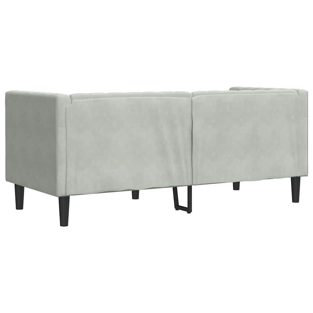 vidaXL Καναπές Ανοιχτό γκρι 174 x 74,5 x 70,5 εκ. Βελούδο