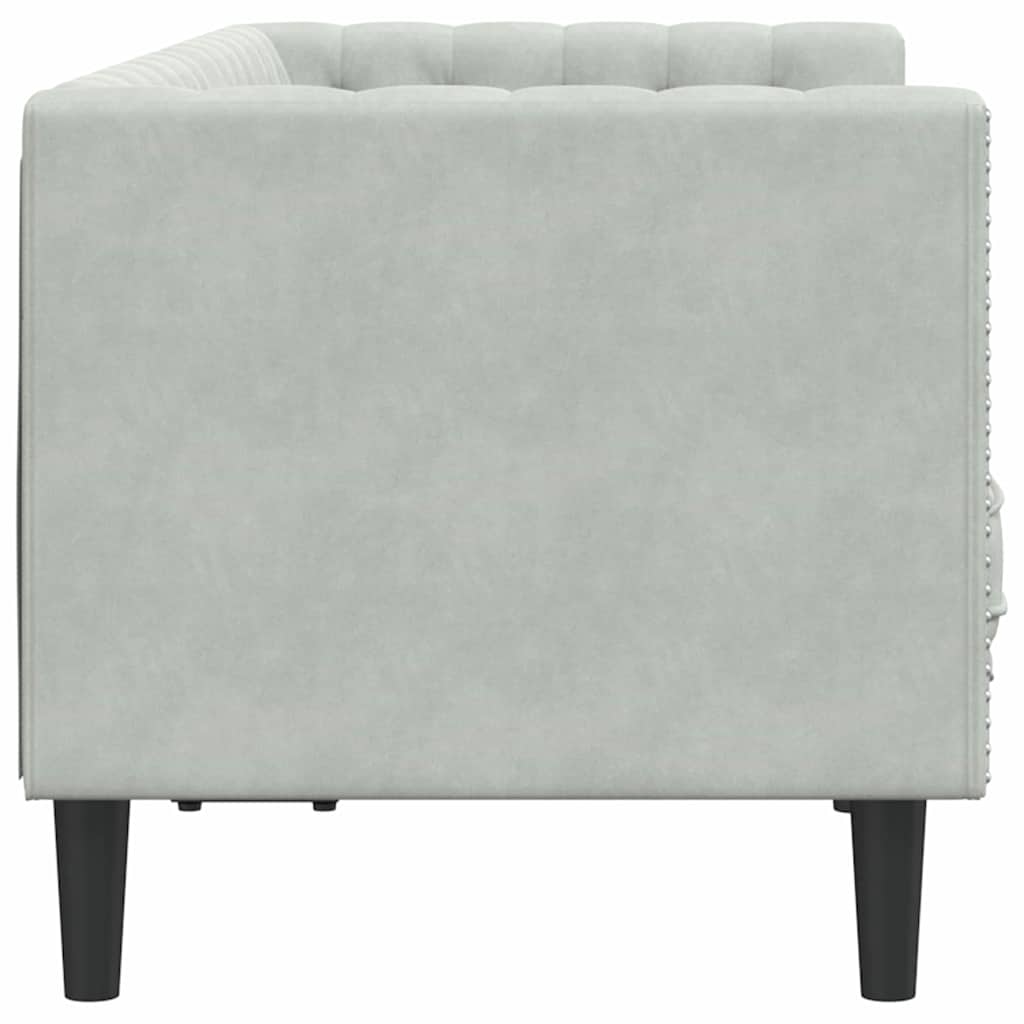 vidaXL Καναπές Ανοιχτό γκρι 174 x 74,5 x 70,5 εκ. Βελούδο