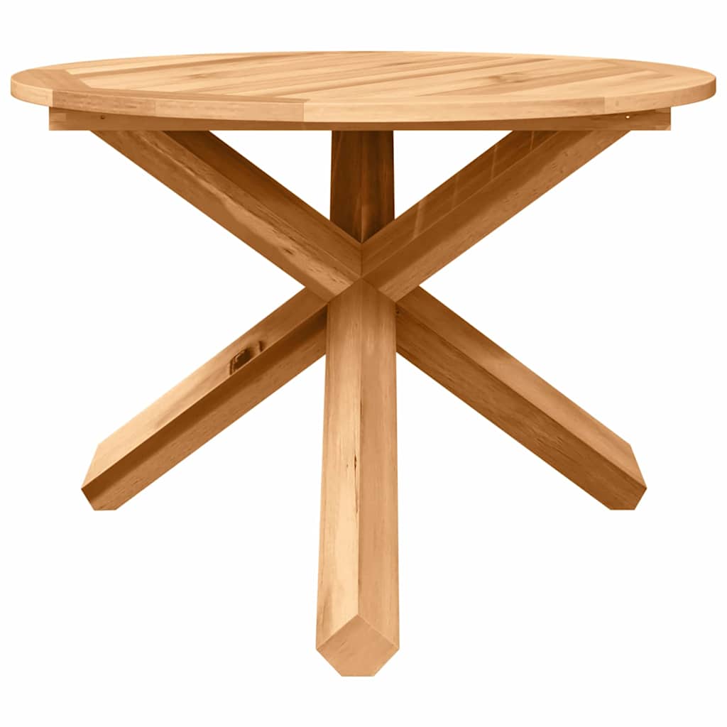 vidaXL Σέτ φαγητού για κήπο 3 pcs Καφέ Στερεό ξύλο Ακακίας