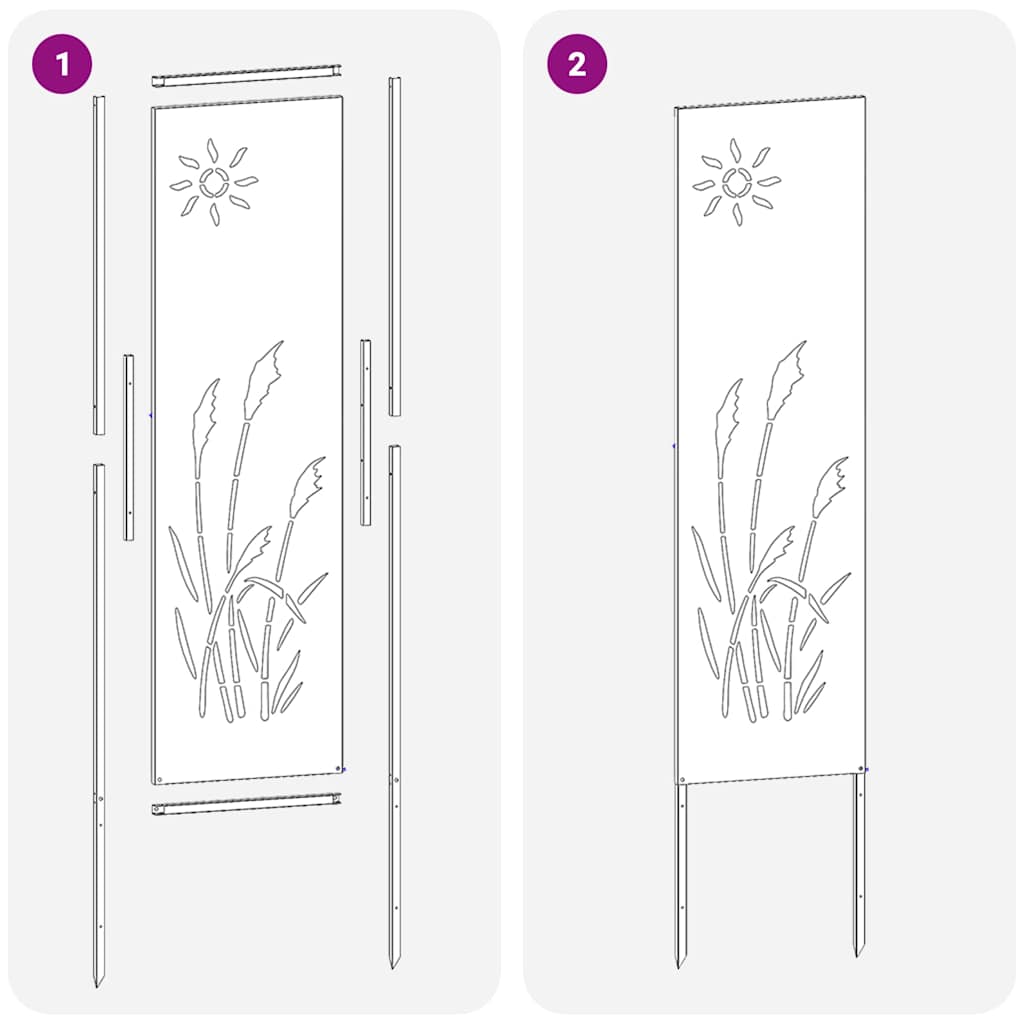 vidaXL Οθόνη Ιδιωτικότητας Κήπου Ασημί 32 χ 140 εκ Ανοξείδωτο ατσάλι