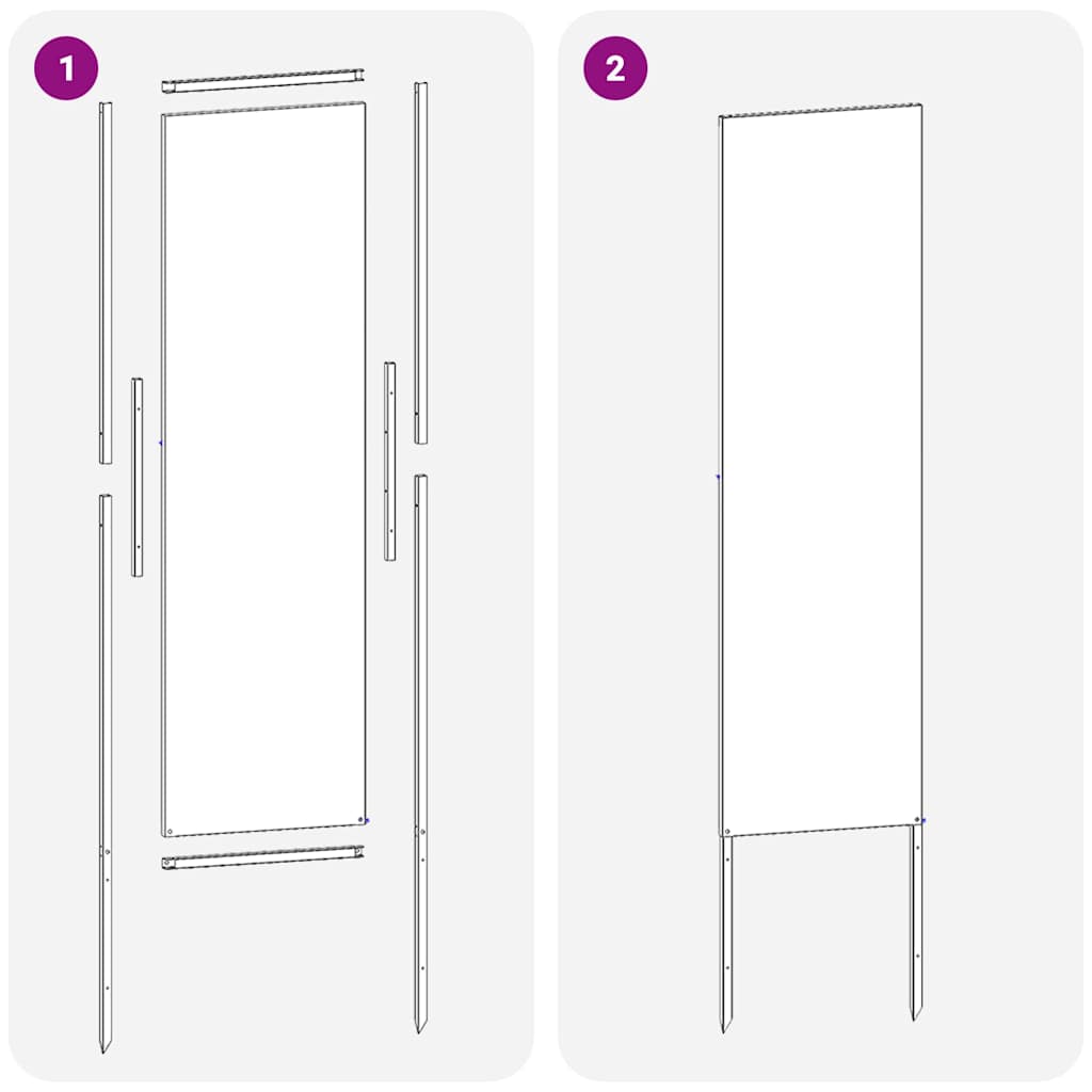 vidaXL Οθόνη Ιδιωτικότητας Κήπου Μαιανδρικό σχέδιο Ανθρακί 32 χ 140 εκ