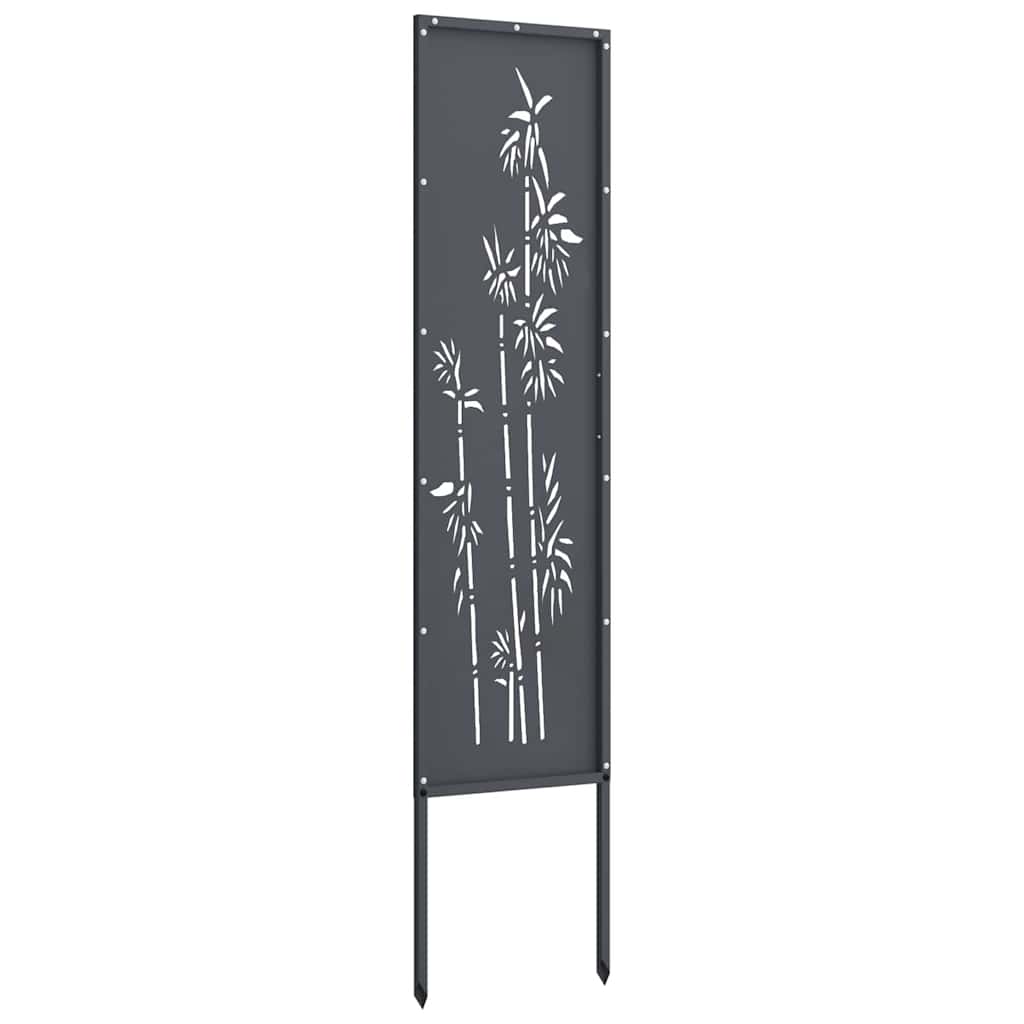 vidaXL Οθόνη Ιδιωτικότητας Κήπου Floral Ανθρακί 32 χ 140 εκ