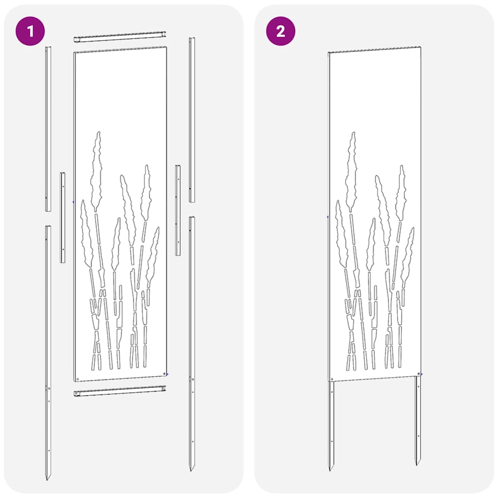 vidaXL Οθόνη Ιδιωτικότητας Κήπου Μαιανδρικό σχέδιο Μαύρο 32 χ 140 εκ