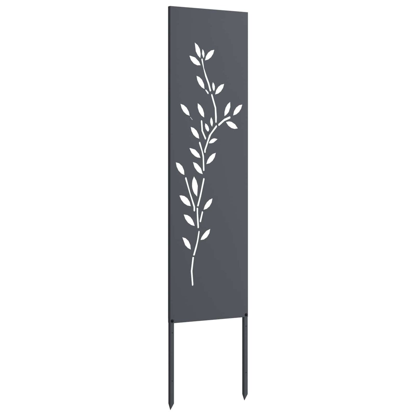 vidaXL Οθόνη Ιδιωτικότητας Κήπου Floral Ανθρακί 32 χ 140 εκ