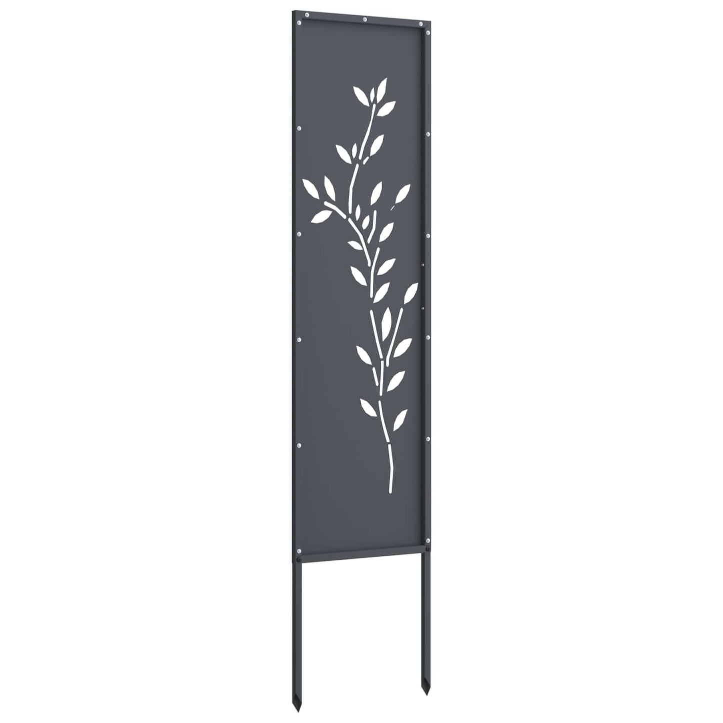 vidaXL Οθόνη Ιδιωτικότητας Κήπου Floral Ανθρακί 32 χ 140 εκ
