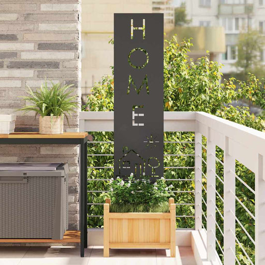 vidaXL Οθόνη Ιδιωτικότητας Κήπου Μαιανδρικό σχέδιο Μαύρο 32 χ 140 εκ