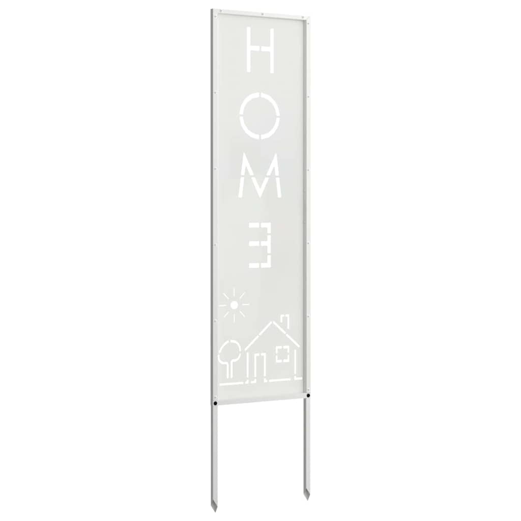 vidaXL Οθόνη Ιδιωτικότητας Κήπου Μαιανδρικό σχέδιο Λευκό 32 χ 140 εκ