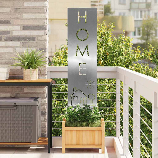 vidaXL Οθόνη Ιδιωτικότητας Κήπου Ασημί 32 χ 140 εκ Ανοξείδωτο ατσάλι