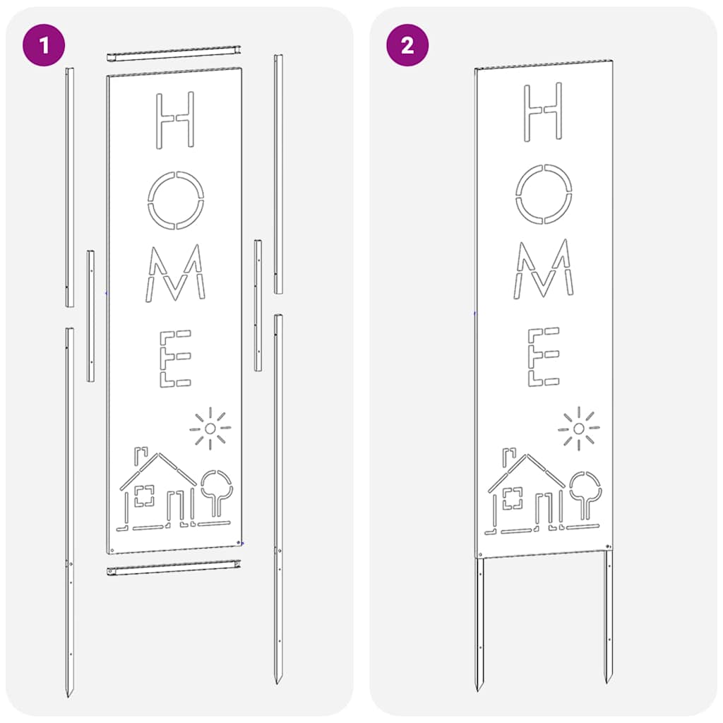 vidaXL Οθόνη Ιδιωτικότητας Κήπου Σκ rusty 32 χ 140 εκ