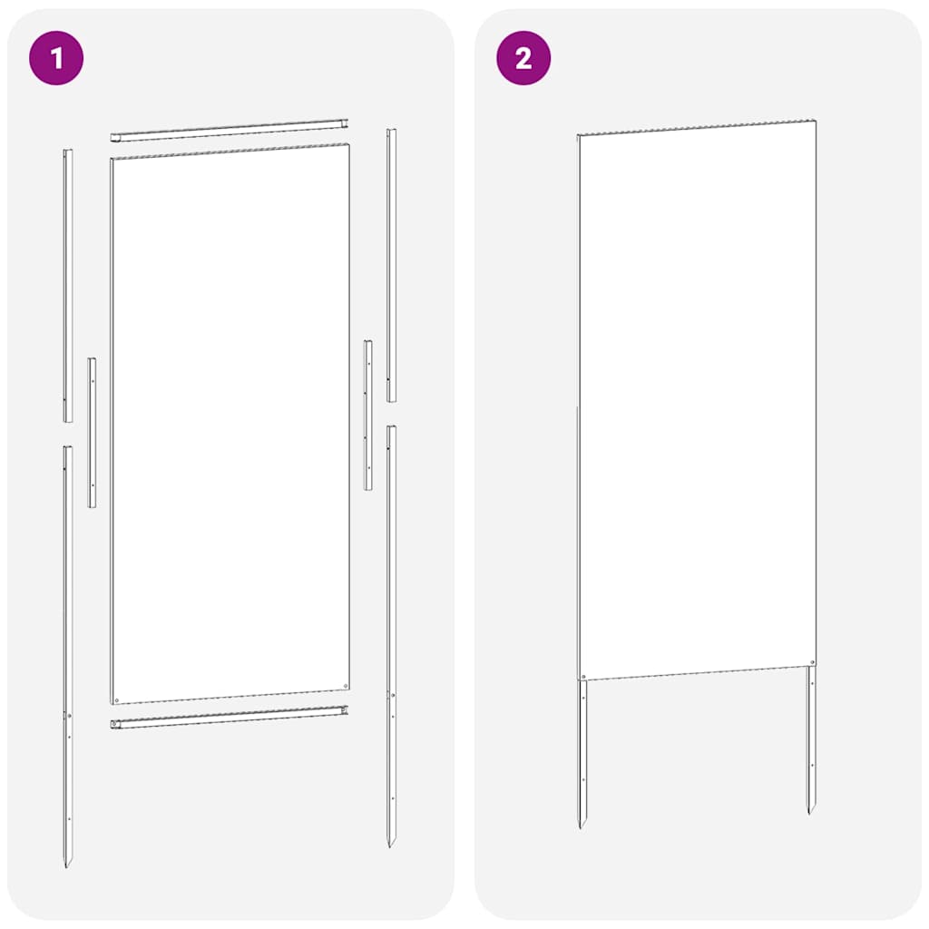 vidaXL Οθόνη Ιδιωτικότητας Κήπου Μαιανδρικό σχέδιο Μαύρο 50 x 140 εκ