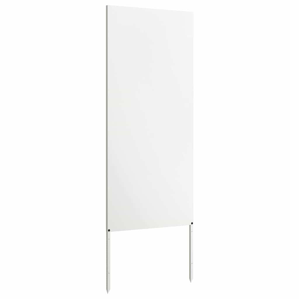 vidaXL Οθόνη Ιδιωτικότητας Κήπου Μαιανδρικό σχέδιο Λευκό 50 x 140 εκ