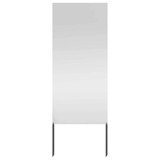 vidaXL Οθόνη Ιδιωτικότητας Κήπου Μαιανδρικό σχέδιο Ασημί 50 x 140 εκ