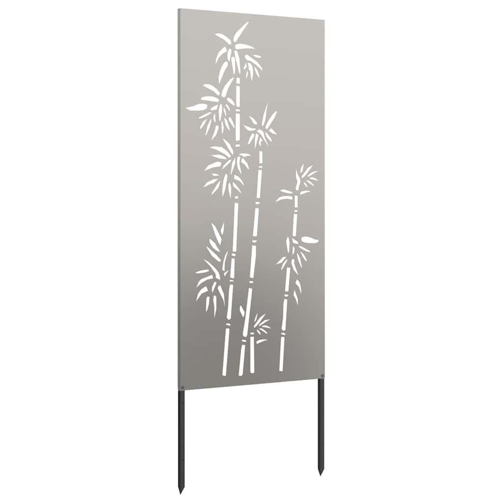 vidaXL Οθόνη Ιδιωτικότητας Κήπου Floral Σκ rusty 50 x 140 εκ