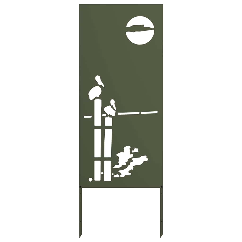 vidaXL Οθόνη Ιδιωτικότητας Κήπου Μαιανδρικό σχέδιο Λαδί 50 x 140 εκ