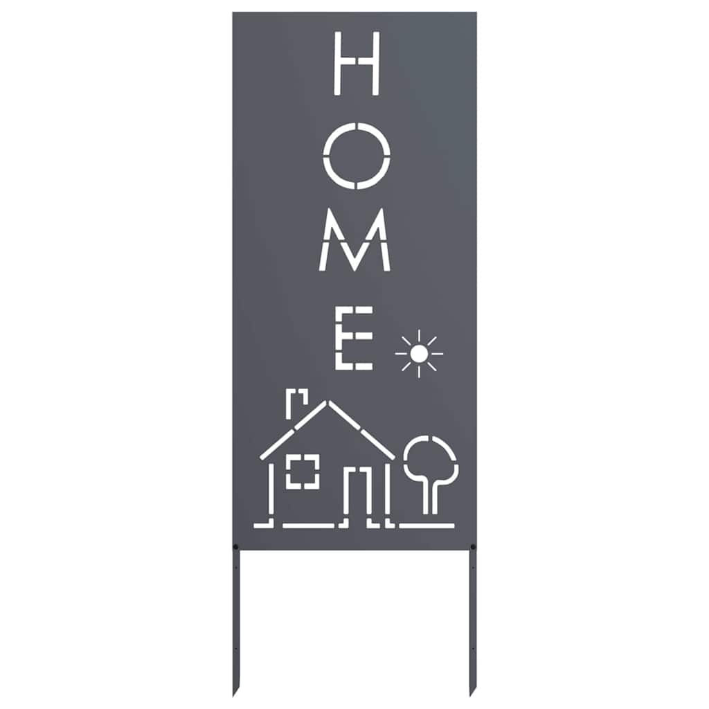 vidaXL Οθόνη Ιδιωτικότητας Κήπου Μαιανδρικό σχέδιο Ανθρακί 50 x 140 εκ