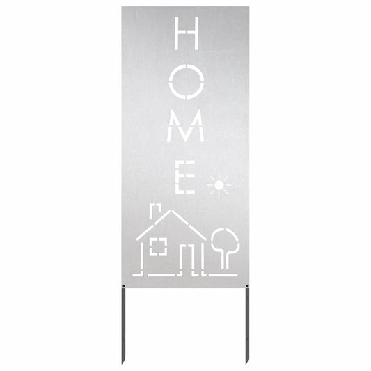 vidaXL Οθόνη Ιδιωτικότητας Κήπου Ασημί 50 x 140 εκ Ανοξείδωτο ατσάλι