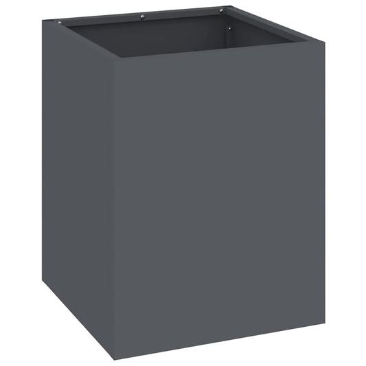 vidaXL Γλάστρα Κήπου Ανθρακί 32 x 32 x 40 εκ. Ψυχρής έλασης χάλυβας