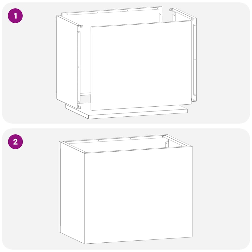 vidaXL Γλάστρα Κήπου Λαδί 50 x 32 x 40 εκ. Κρύα έλαση από χάλυβα