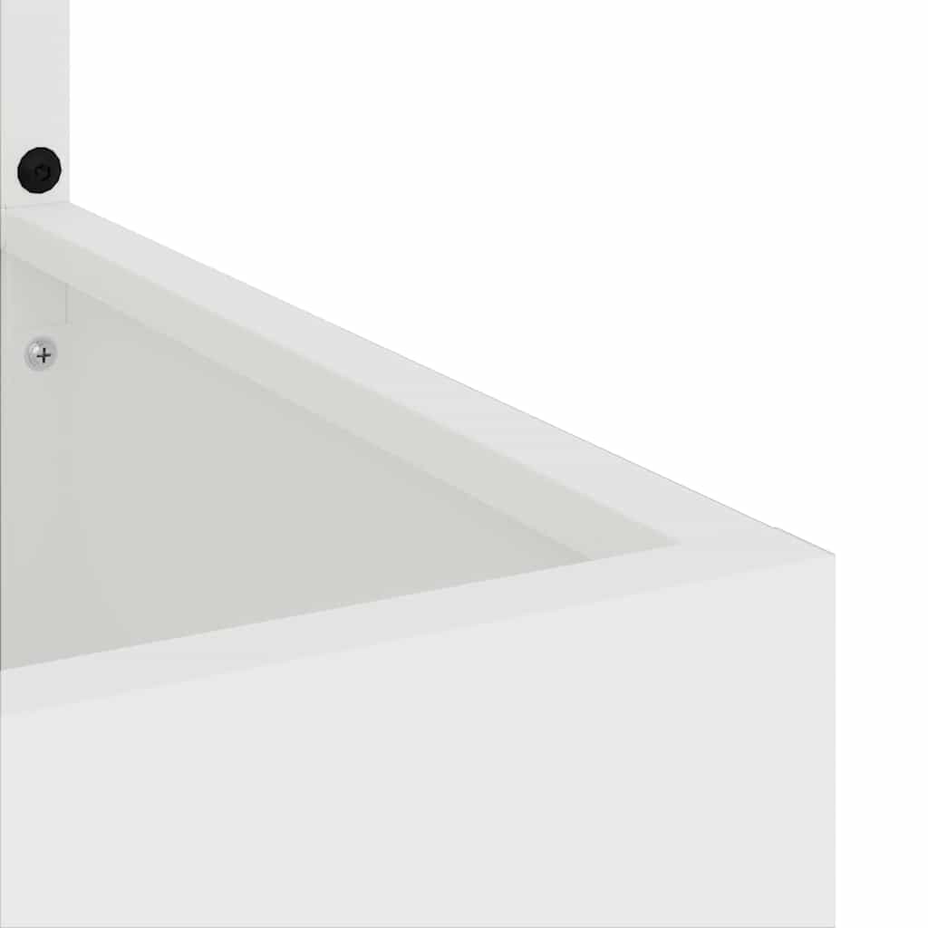 vidaXL Οθόνη Ιδιωτικότητας Κήπου Floral Λευκό 32 x 140 εκ.