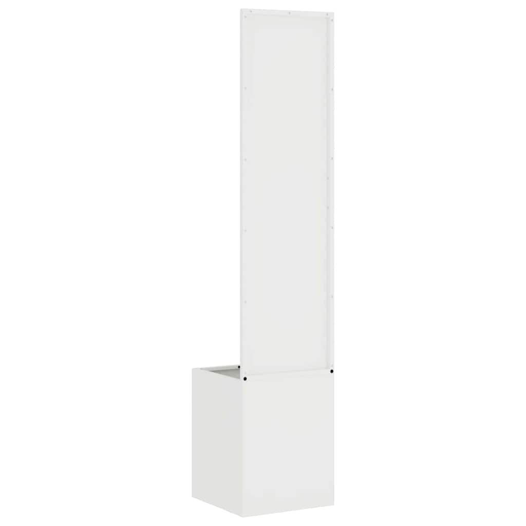 vidaXL Οθόνη Ιδιωτικότητας Κήπου Μαιανδρικό σχέδιο Λευκό 32 x 140 εκ.