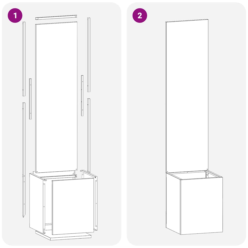 vidaXL Οθόνη Ιδιωτικότητας Κήπου Ανθρακί 32 x 140 εκ.