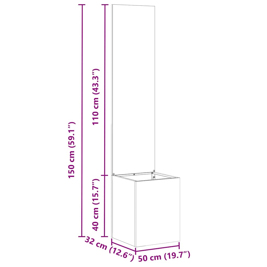 vidaXL Οθόνη Ιδιωτικότητας Κήπου Ασημί 32 x 140 εκ. Ανοξείδωτο ατσάλι