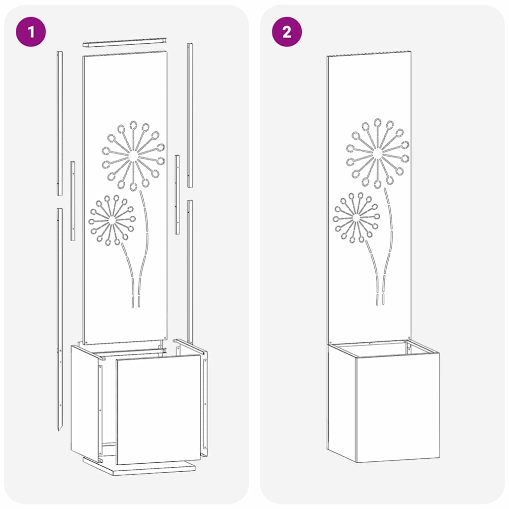 vidaXL Οθόνη Ιδιωτικότητας Κήπου Μαιανδρικό σχέδιο Ασημί 32 x 140 εκ.