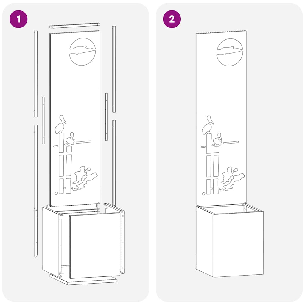 vidaXL Οθόνη Ιδιωτικότητας Κήπου Μαιανδρικό σχέδιο Μαύρο 32 x 140 εκ.